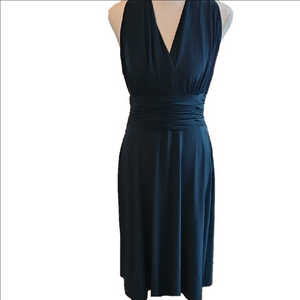 Elegant Navy Blue Women's Dress. Size 6. Evan-Picone